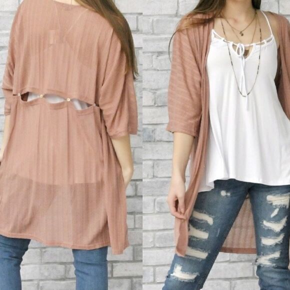 Lightweight Knit Open  Cardigan - Picture 4 of 16